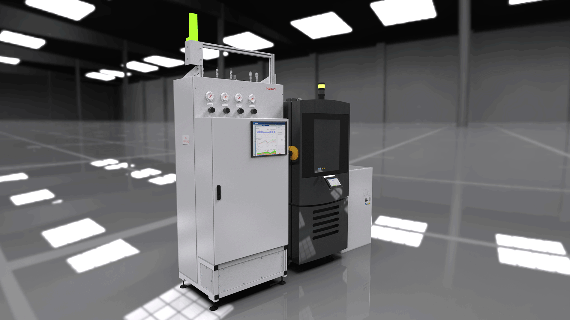 Entwicklungs-Pr&uuml;fstand f&uuml;r Wasserstoff-Sensoren